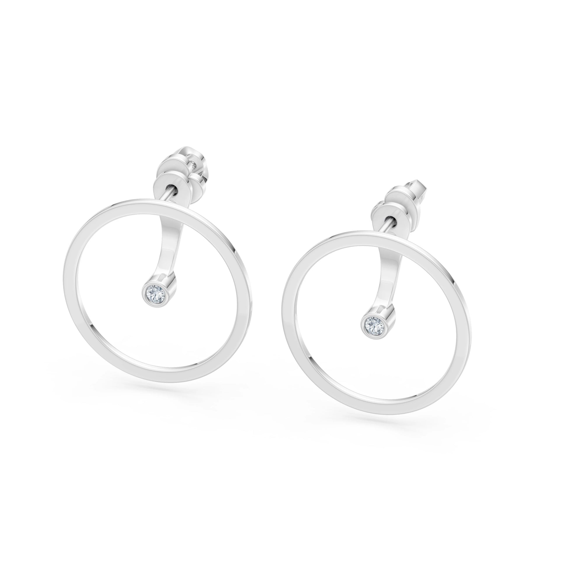 Minimalismus-Ohrringe, 0.06 ct — 102-10077