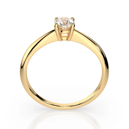 Solitär-Ring (Rund), 0.35 ct — 101-10021(4.5)