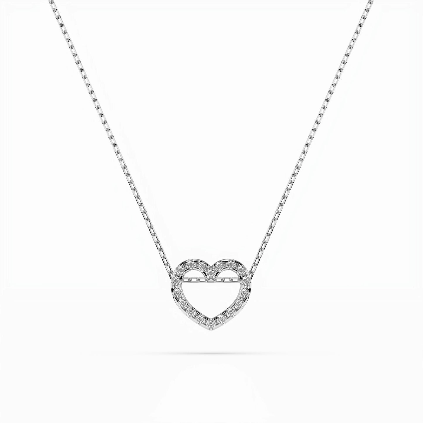 Minimalismus-Halskette (Rund), 0.09 ct — 104-10051