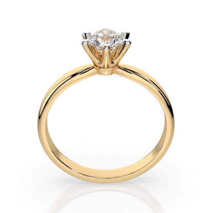 Solitär-Ring (Rund), 0.7 ct — 101-10040(5.7)