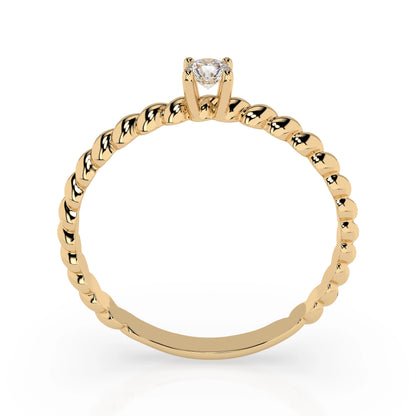 Solitär-Ring (Rund), 0.08 ct — 101-10038(2.7)