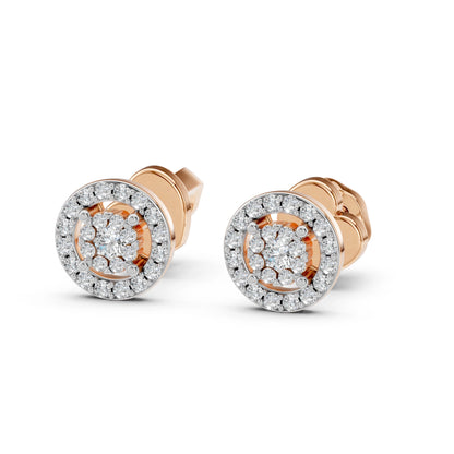 Illusion-Ohrringe (Rund), 0.06 ct — 102-10018(2.0)