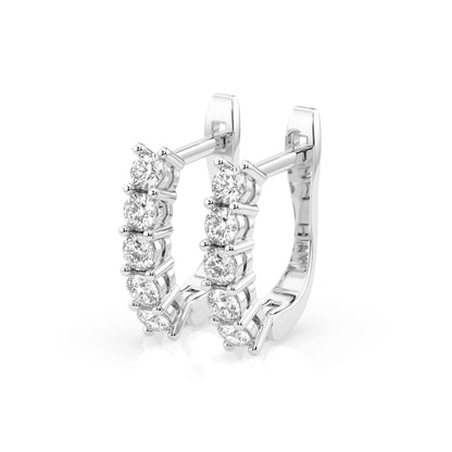 Eternity-Ohrringe (Rund), 0.6 ct — 102-10098(2.5)