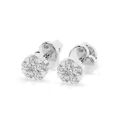 Illusion-Ohrringe (Rund), 0.06 ct — 102-10015/2(2.0)