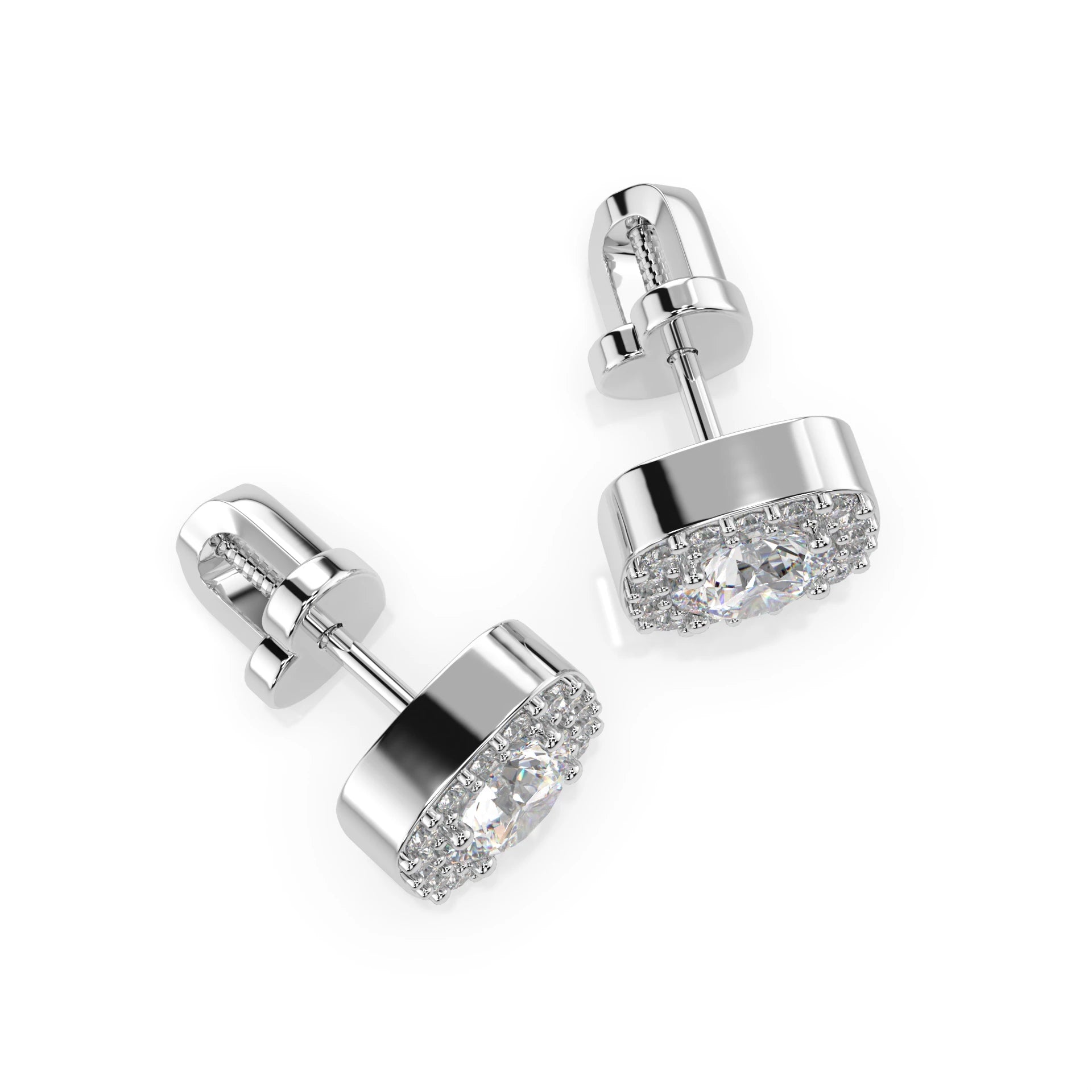 Solitär-Eternity-Ohrringe (Rund), 0.8 ct — 102-10152(4.7)