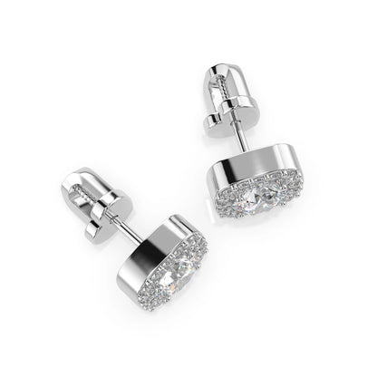 Solitär-Eternity-Ohrringe (Rund), 0.8 ct — 102-10152(4.7)