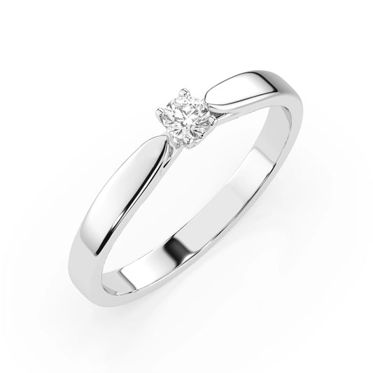 Solitär-Ring (Rund), 0.08 ct — 101-10046(2.7)