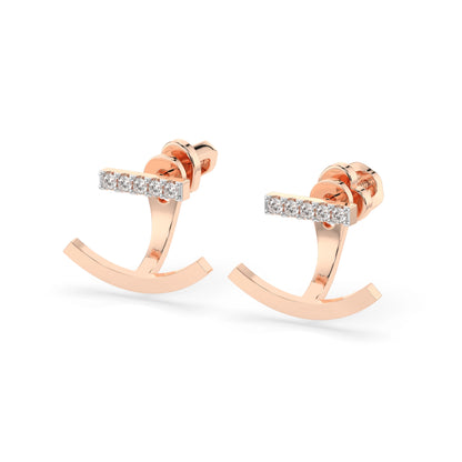 Minimalismus-Ohrringe (Rund), 0.15 ct — 102-10084