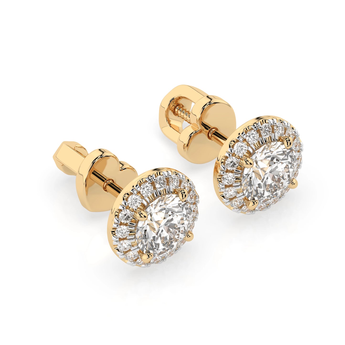 Solitär-Eternity-Ohrringe (Rund), 1.0 ct — 102-10095(5.1)