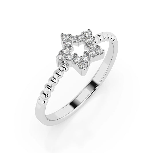 Minimalismus-Ring (Rund), 0.09 ct — 101-10054