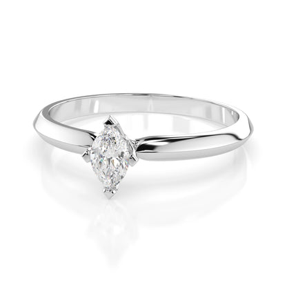 Solitär-Ring (Marquise), 0.1 ct — 101-10181/1(0.10)MARQUISE