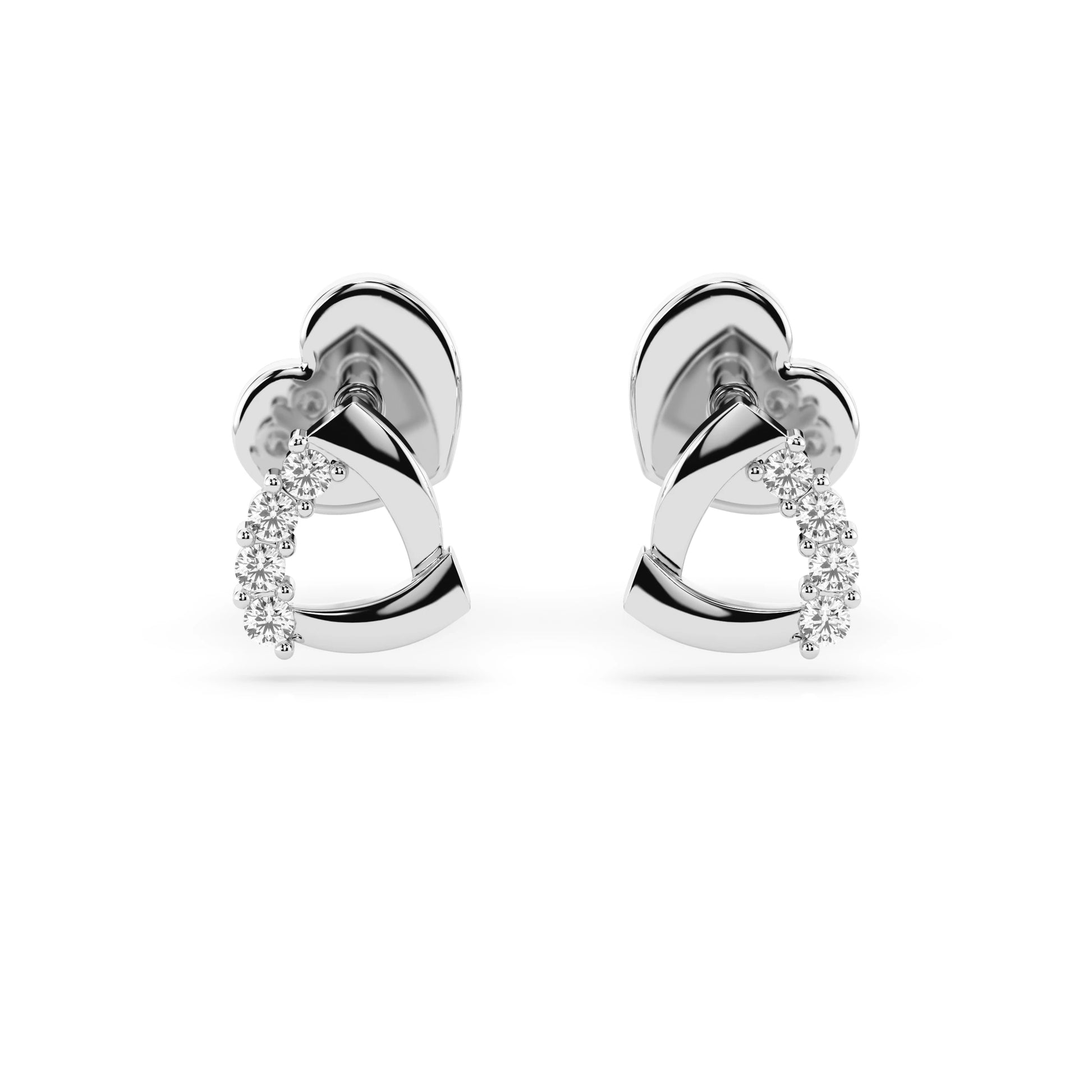 Minimalismus-Ohrringe (Rund), 0.05 ct — 102-10061