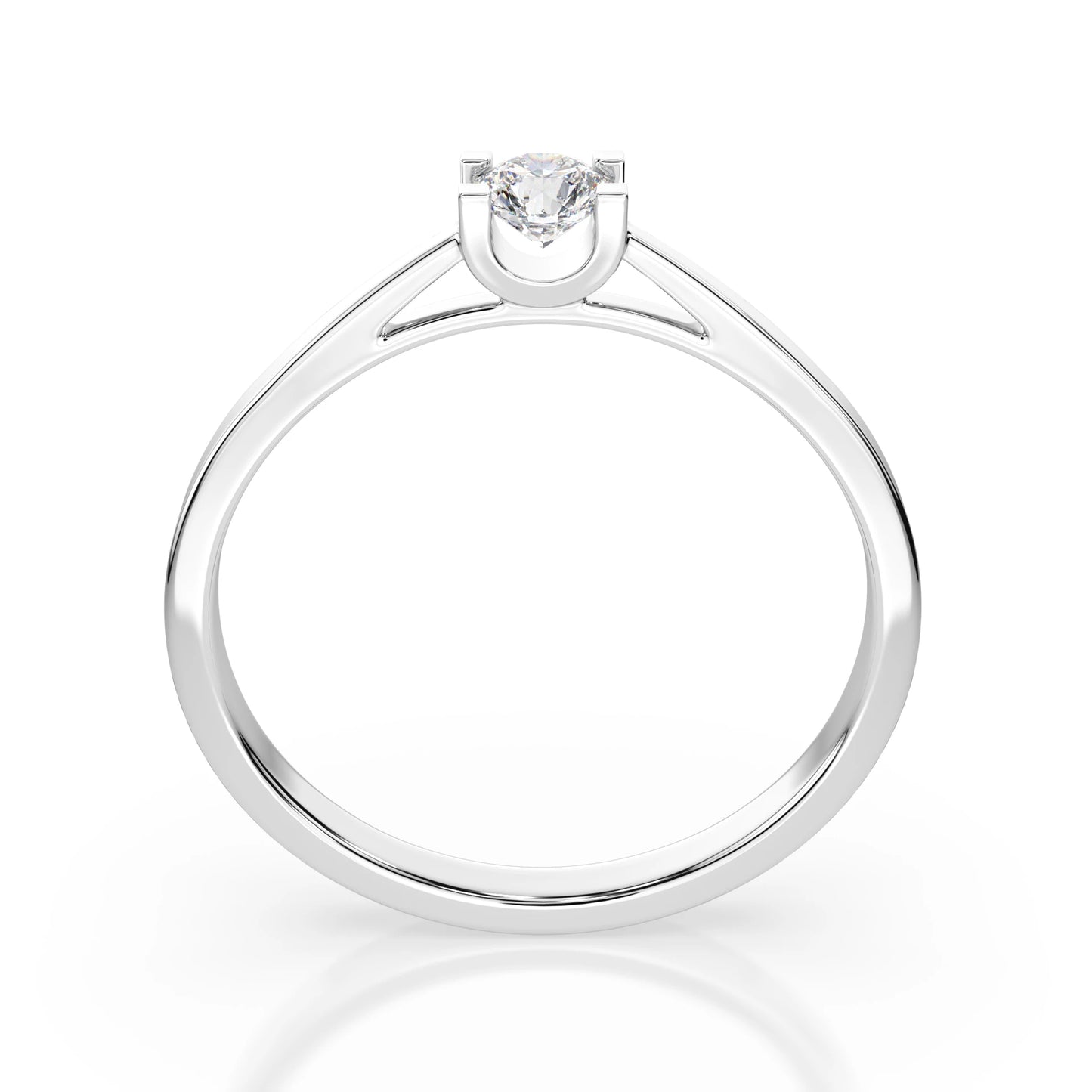 Solitär-Ring (Rund), 0.15 ct — 101-10020(3.4)