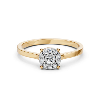 Solitär-Eternity-Ring (Rund), 0.15 ct — 101-10017/1(3.4)