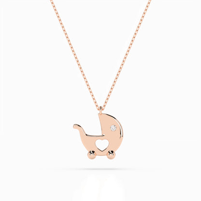 Minimalismus-Halskette (Rund), 0.01 ct — 104-10029