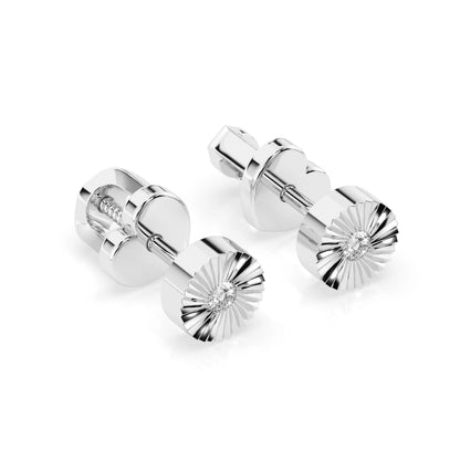 Minimalismus-Ohrringe (Rund), 0.04 ct — 102-10049