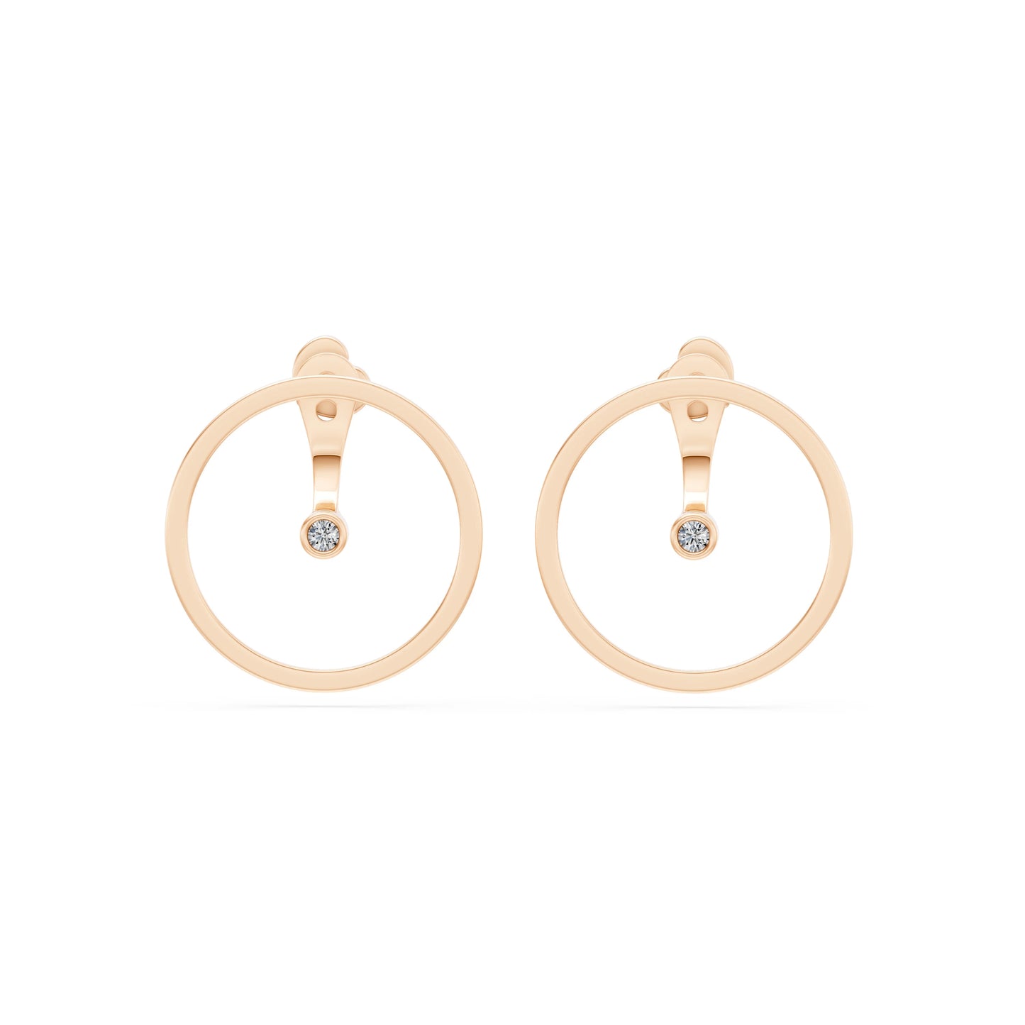 Minimalismus-Ohrringe, 0.06 ct — 102-10077