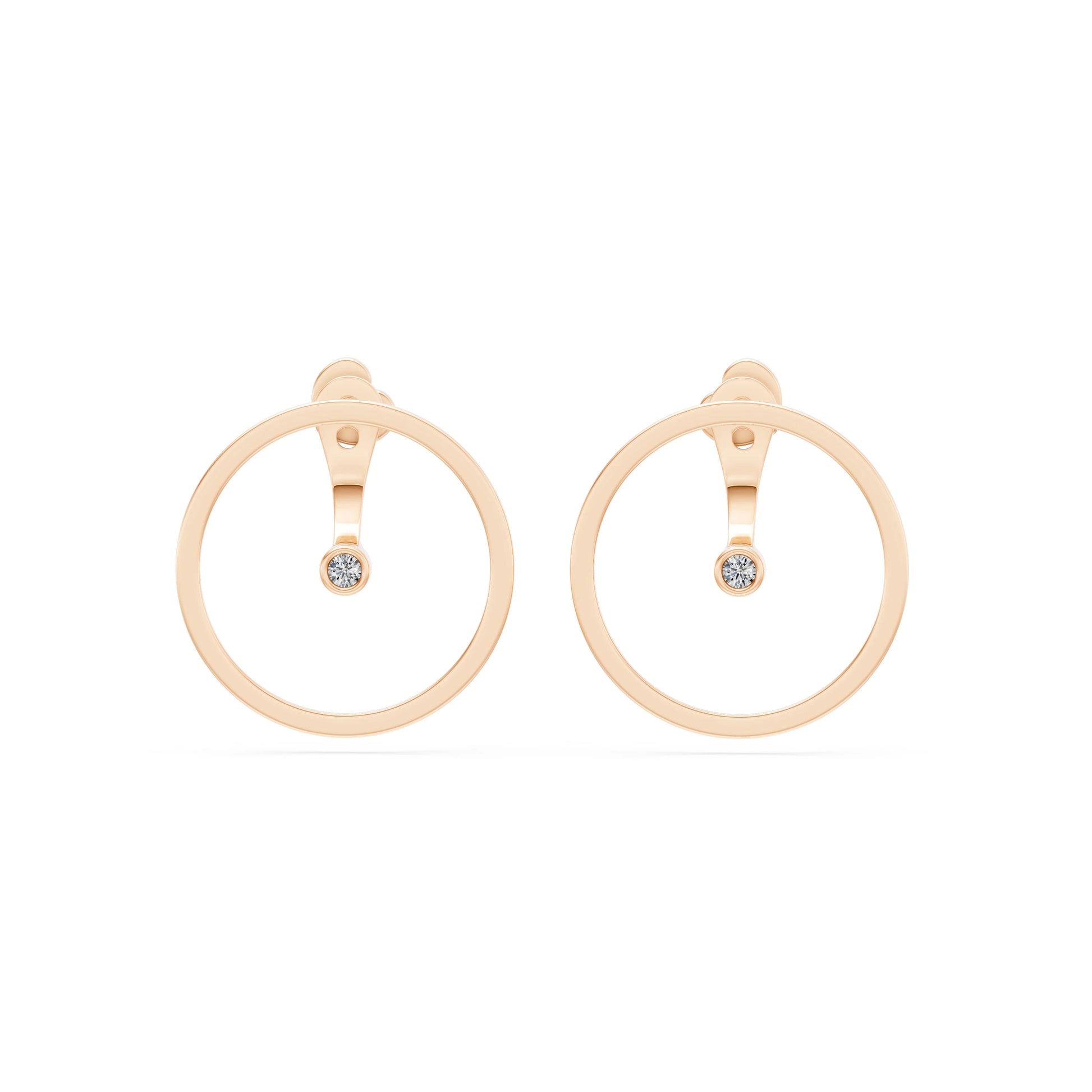 Minimalismus-Ohrringe, 0.06 ct — 102-10077