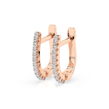 Eternity-Ohrringe (Rund), 0.18 ct — 102-10076