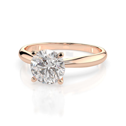 Solitär-Ring (Rund), 0.7 ct — 101-10021(5.7)