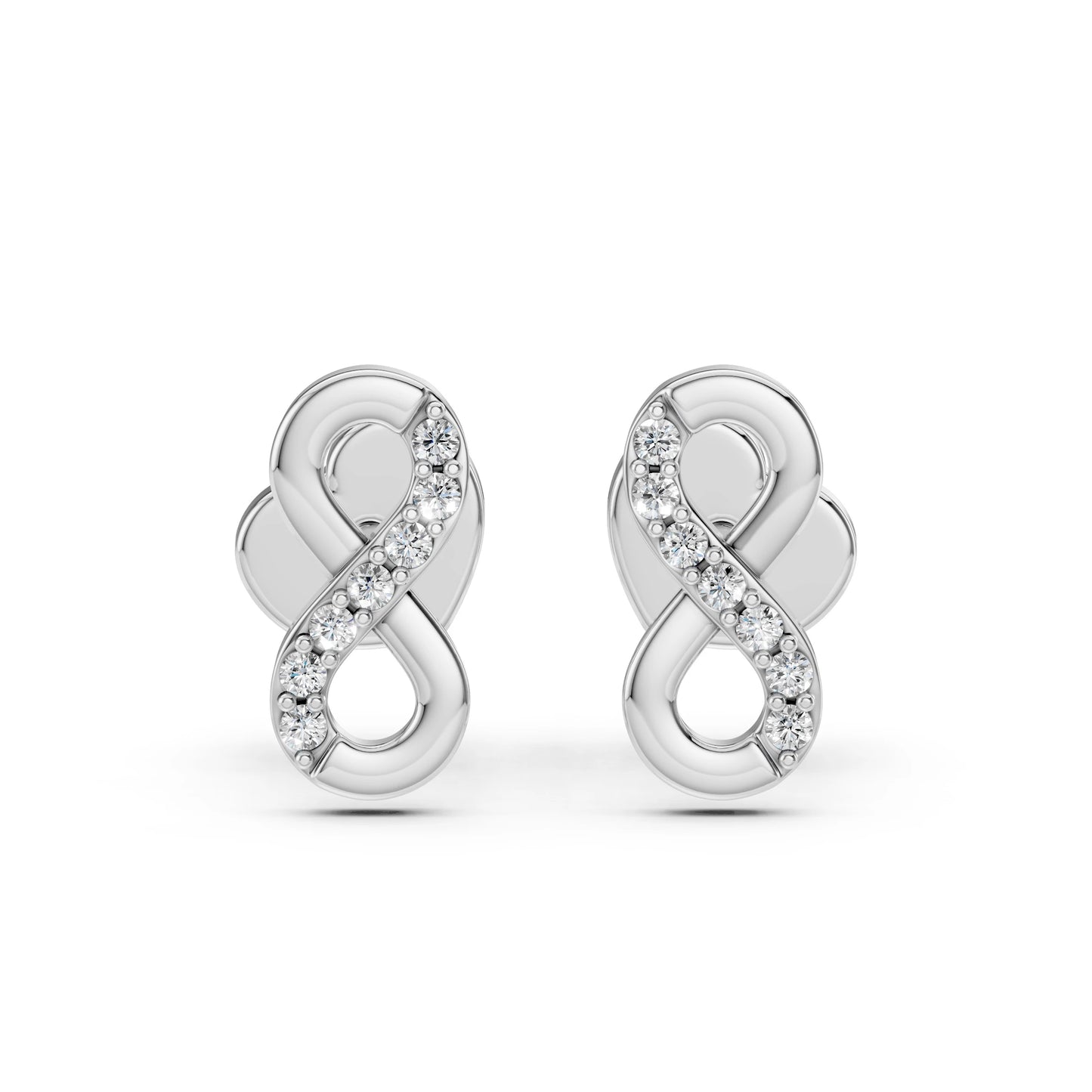 Minimalismus-Ohrringe (Rund), 0.09 ct — 102-10092