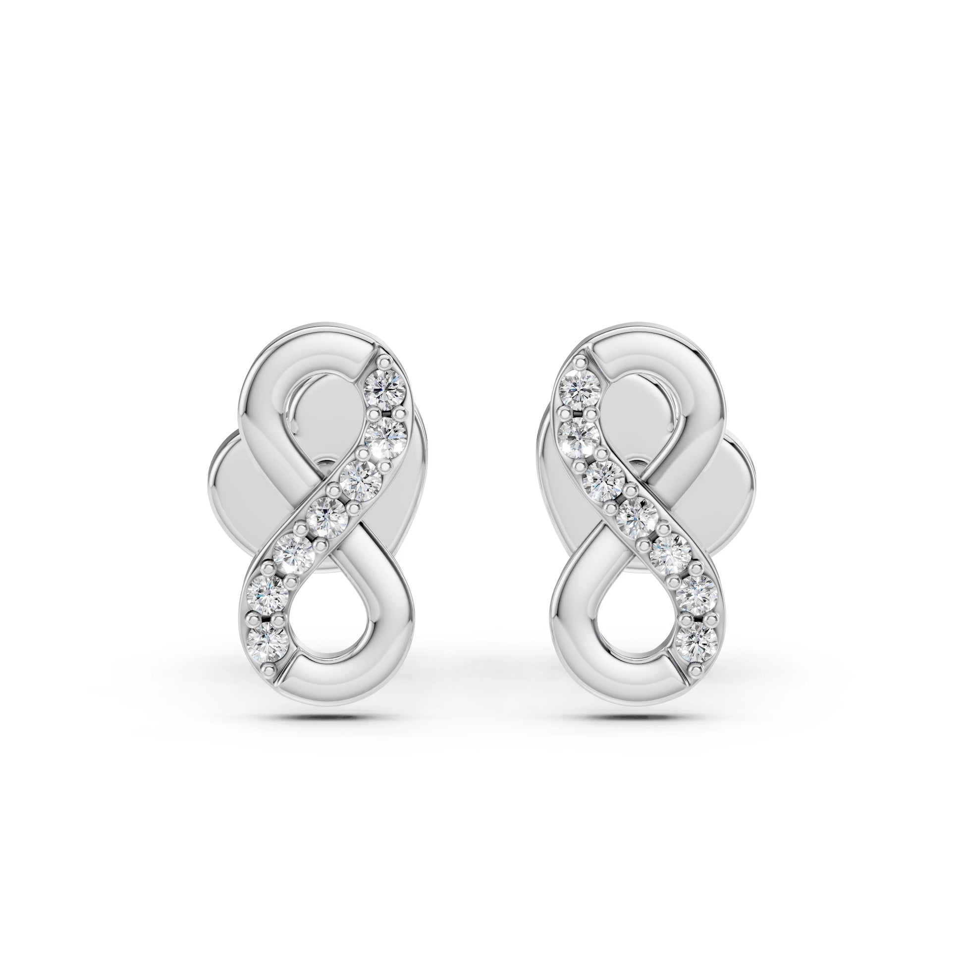 Minimalismus-Ohrringe (Rund), 0.09 ct — 102-10092