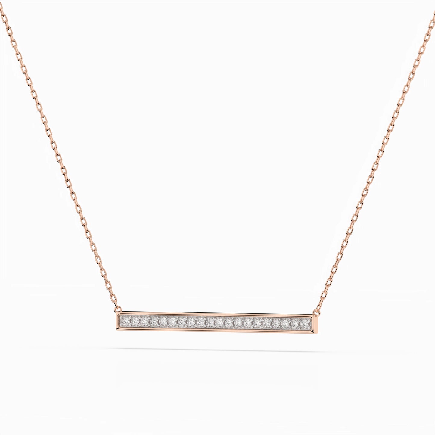 Minimalismus-Halskette (Rund), 0.12 ct — 104-10024