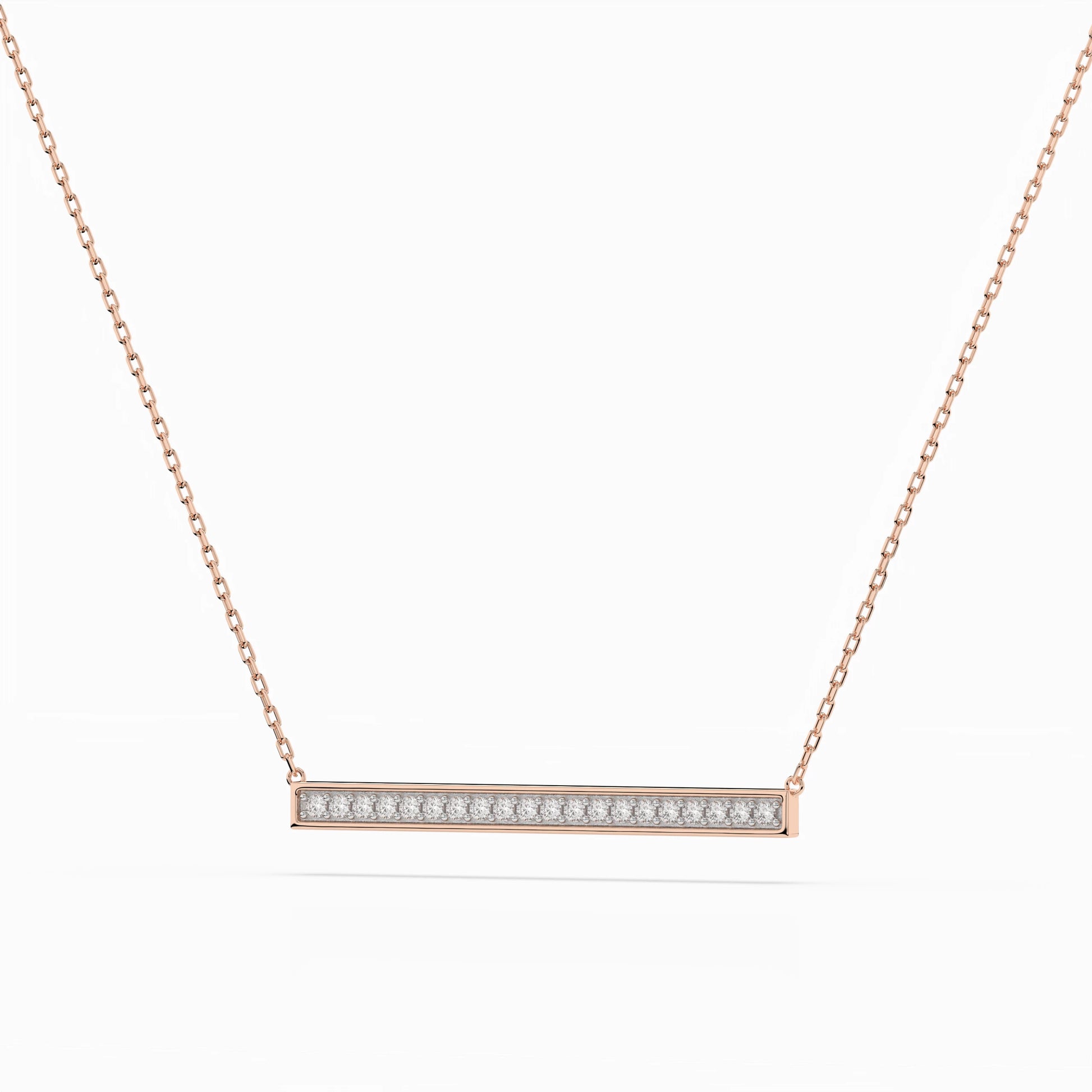 Minimalismus-Halskette (Rund), 0.12 ct — 104-10024