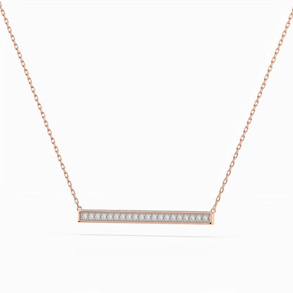 Minimalismus-Halskette (Rund), 0.12 ct — 104-10024