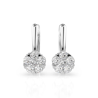 Illusion-Ohrringe (Rund), 0.2 ct — 102-10015/1(3.0)