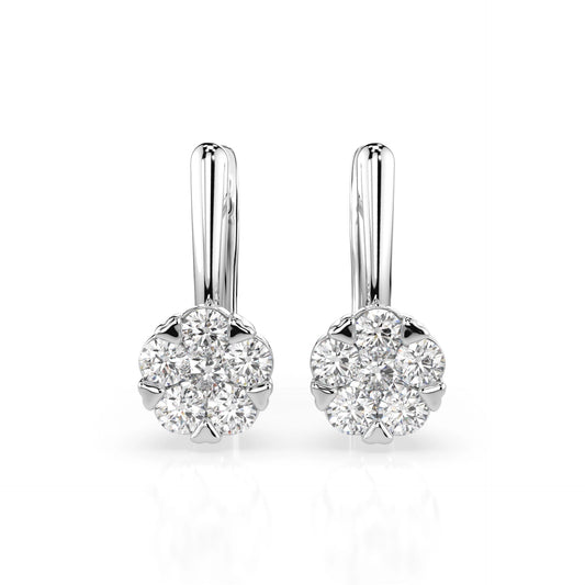 Illusion-Ohrringe (Rund), 0.2 ct — 102-10015/1(3.0)