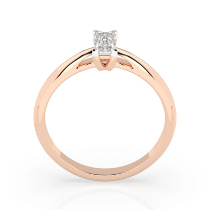 Solitär-Ring (Baguette), 0.3 ct — 101-10190(0.30)BAQ