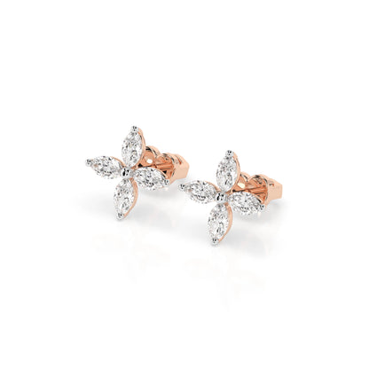 Illusion-Ohrringe (Marquise), 0.8 ct — 102-10193V1