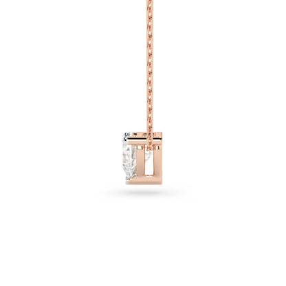 Solitär-Halskette (Herz), 0.3 ct — 104-10066(0.30)HRT
