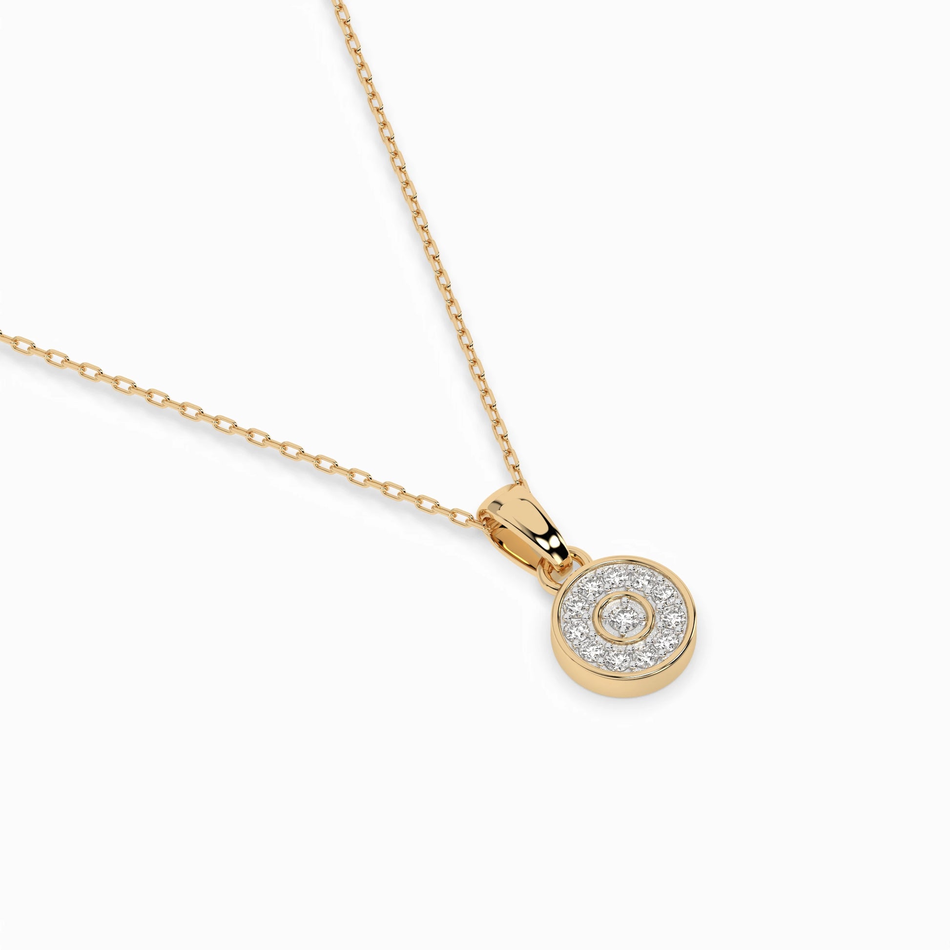 Illusion-Halskette (Rund), 0.01 ct — 104-10032