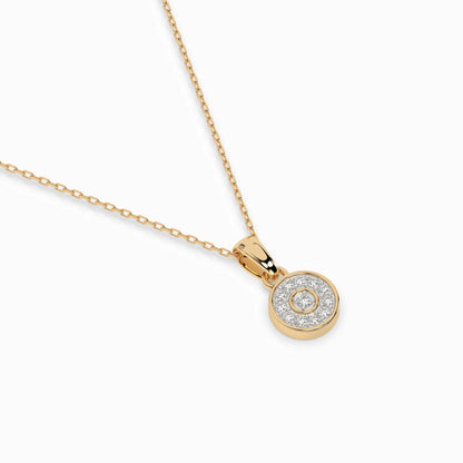 Illusion-Halskette (Rund), 0.01 ct — 104-10032