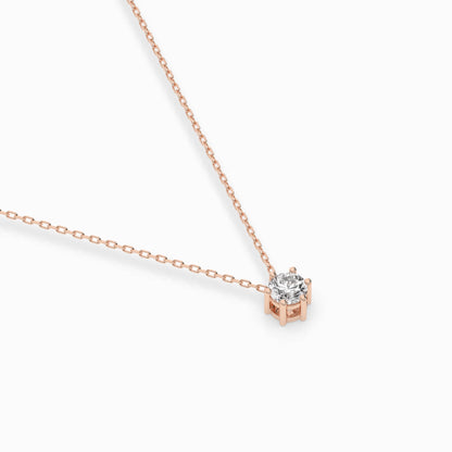 Solitär-Halskette (Rund), 0.1 ct — 104-10003(3.0)