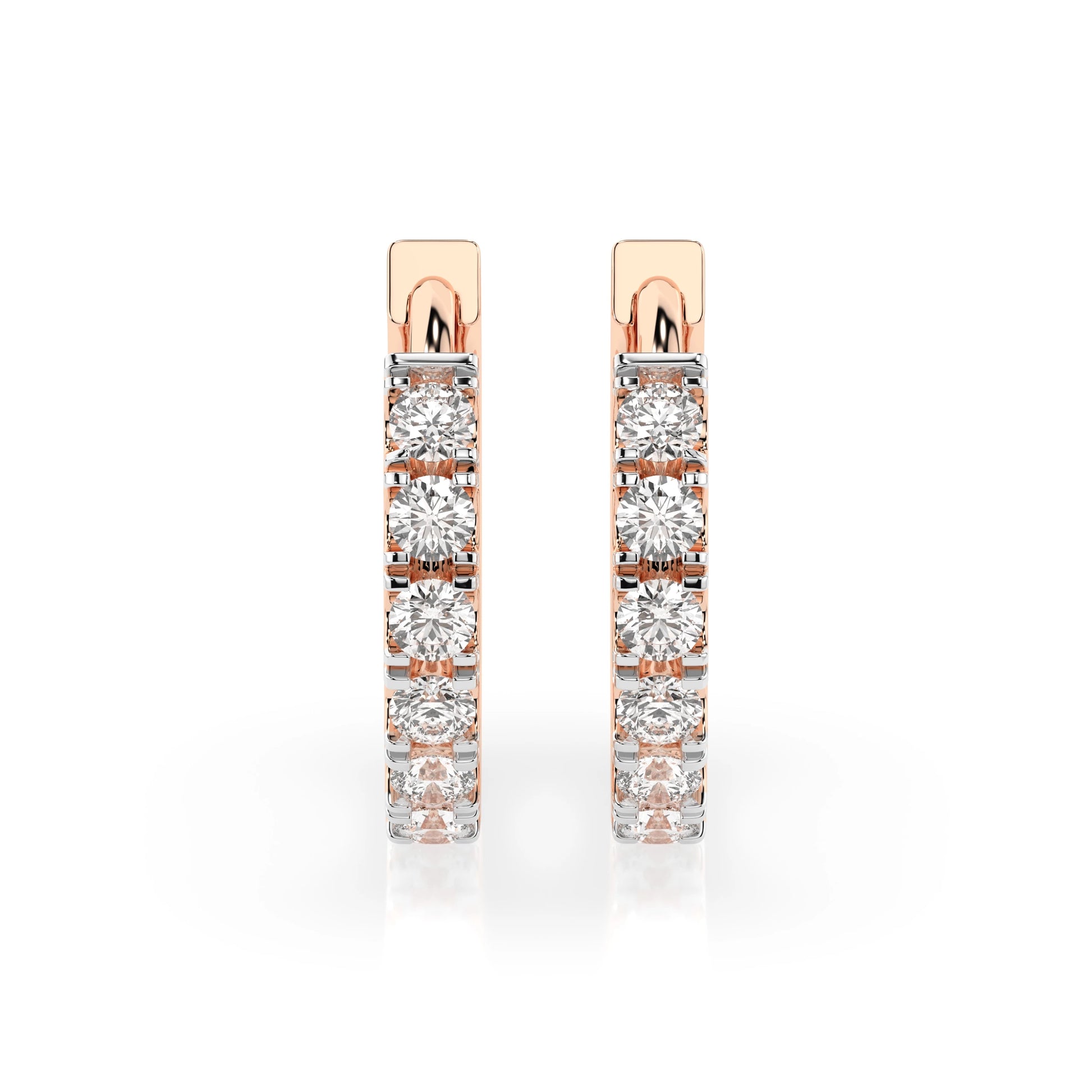 Eternity-Ohrringe (Rund), 0.42 ct — 102-10109(2.0)