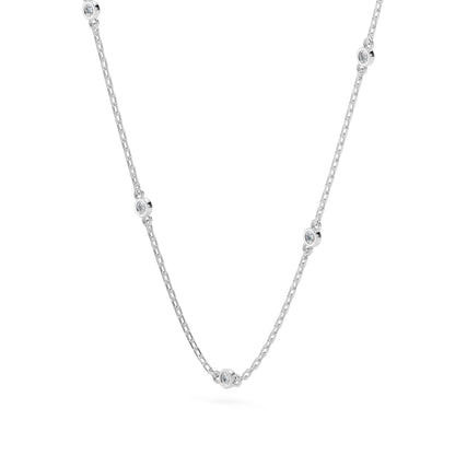 Minimalismus-Halskette (Rund), 0.07 ct — 104-10080/5(1.4)