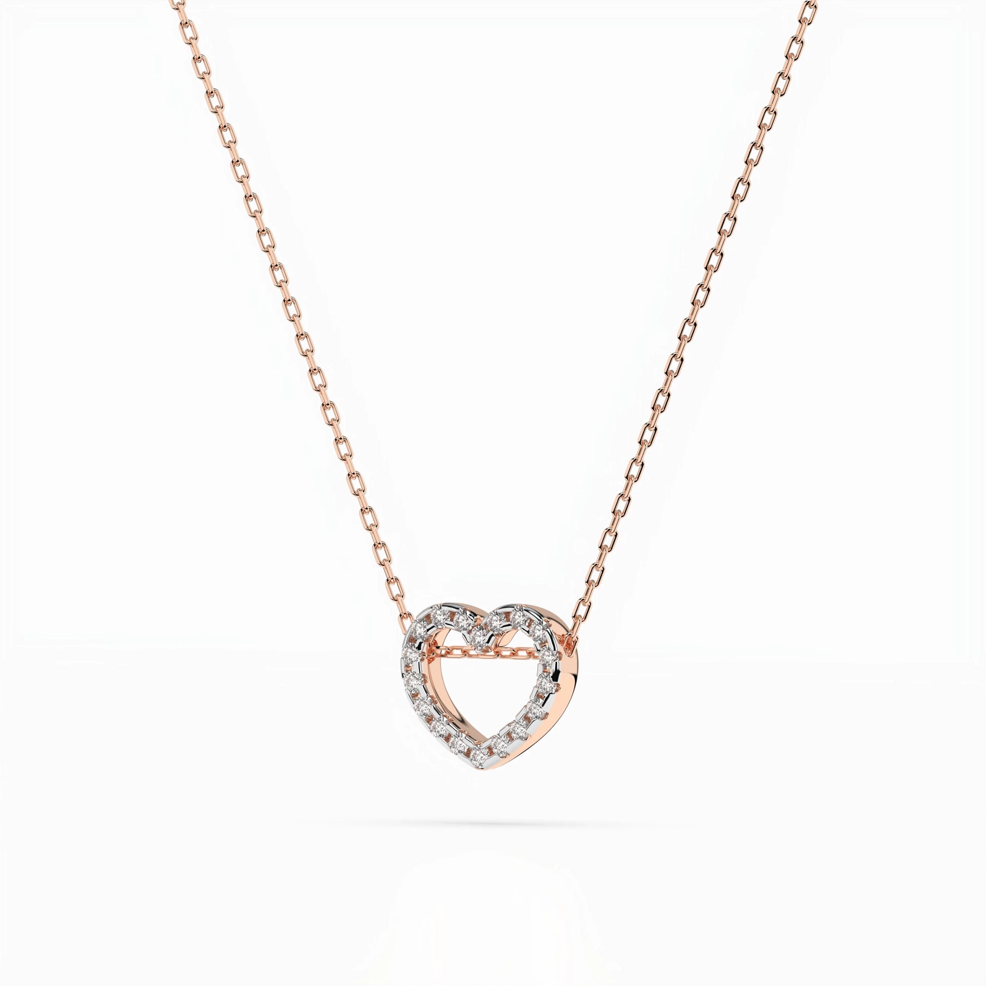 Minimalismus-Halskette (Rund), 0.09 ct — 104-10051