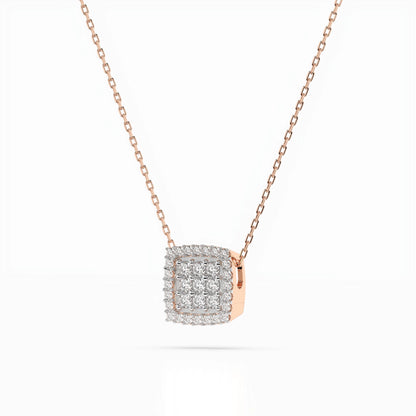 Illusion-Halskette (Rund), 0.12 ct — 104-10035
