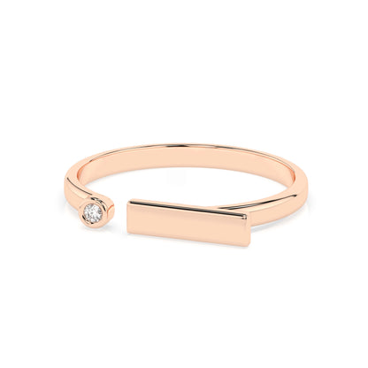 Minimalismus-Ring (Rund), 0.02 ct — 101-10066