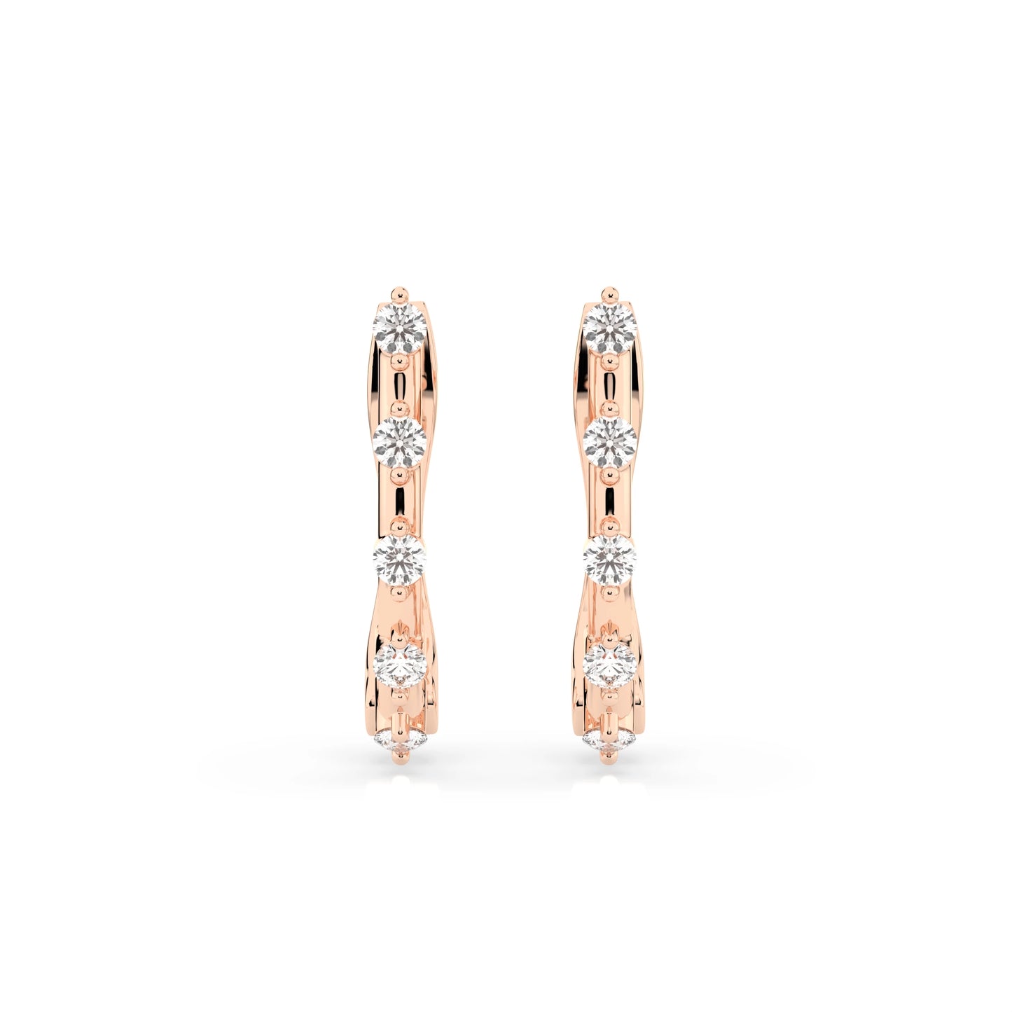 Eternity-Ohrringe (Rund), 0.2 ct — 102-10145