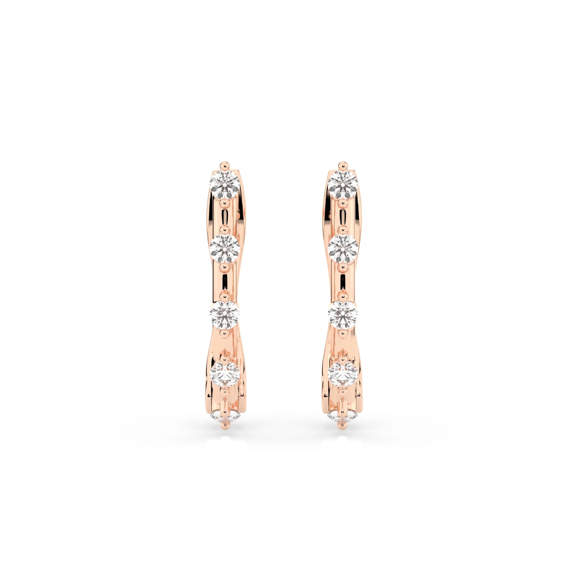 Eternity-Ohrringe (Rund), 0.2 ct — 102-10145