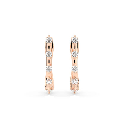 Eternity-Ohrringe (Rund), 0.2 ct — 102-10145