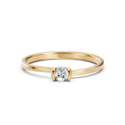Solitär-Ring (Rund), 0.15 ct — 101-10016(3.4)