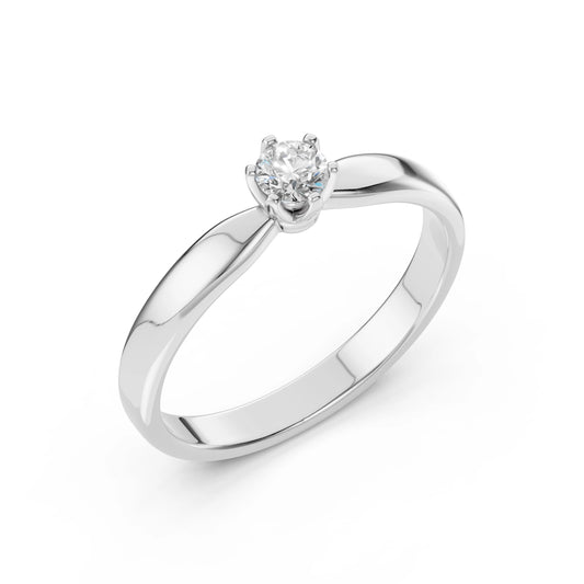 Solitär-Ring (Rund), 0.2 ct — 101-10040(3.7)