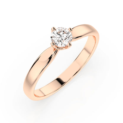 Solitär-Ring (Rund), 0.3 ct — 101-10041(4.2)