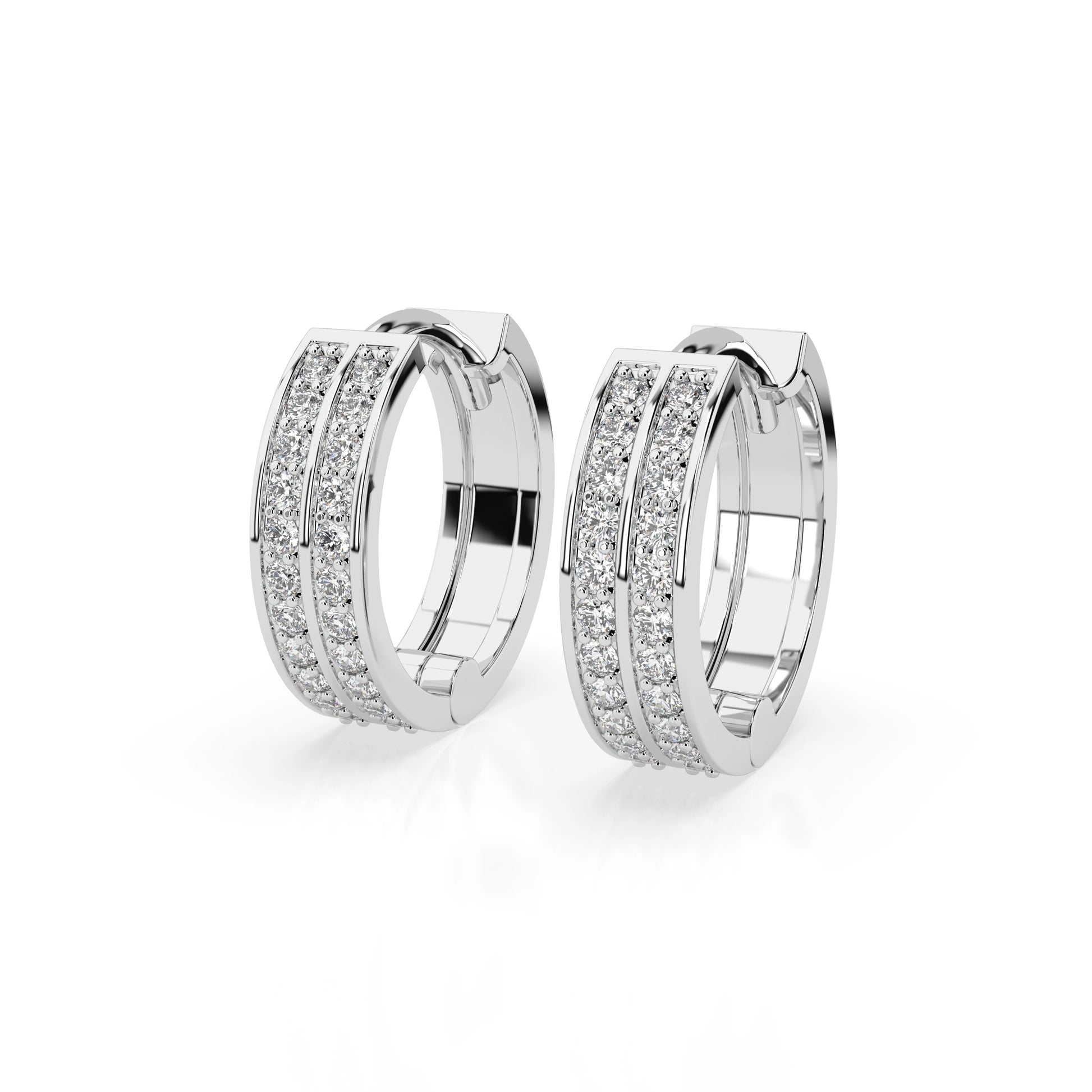 Eternity-Ohrringe (Rund), 0.35 ct — 102-10045/1