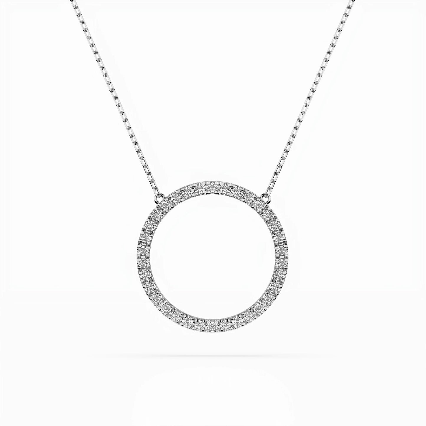 Minimalismus-Halskette (Rund), 0.2 ct — 104-10023